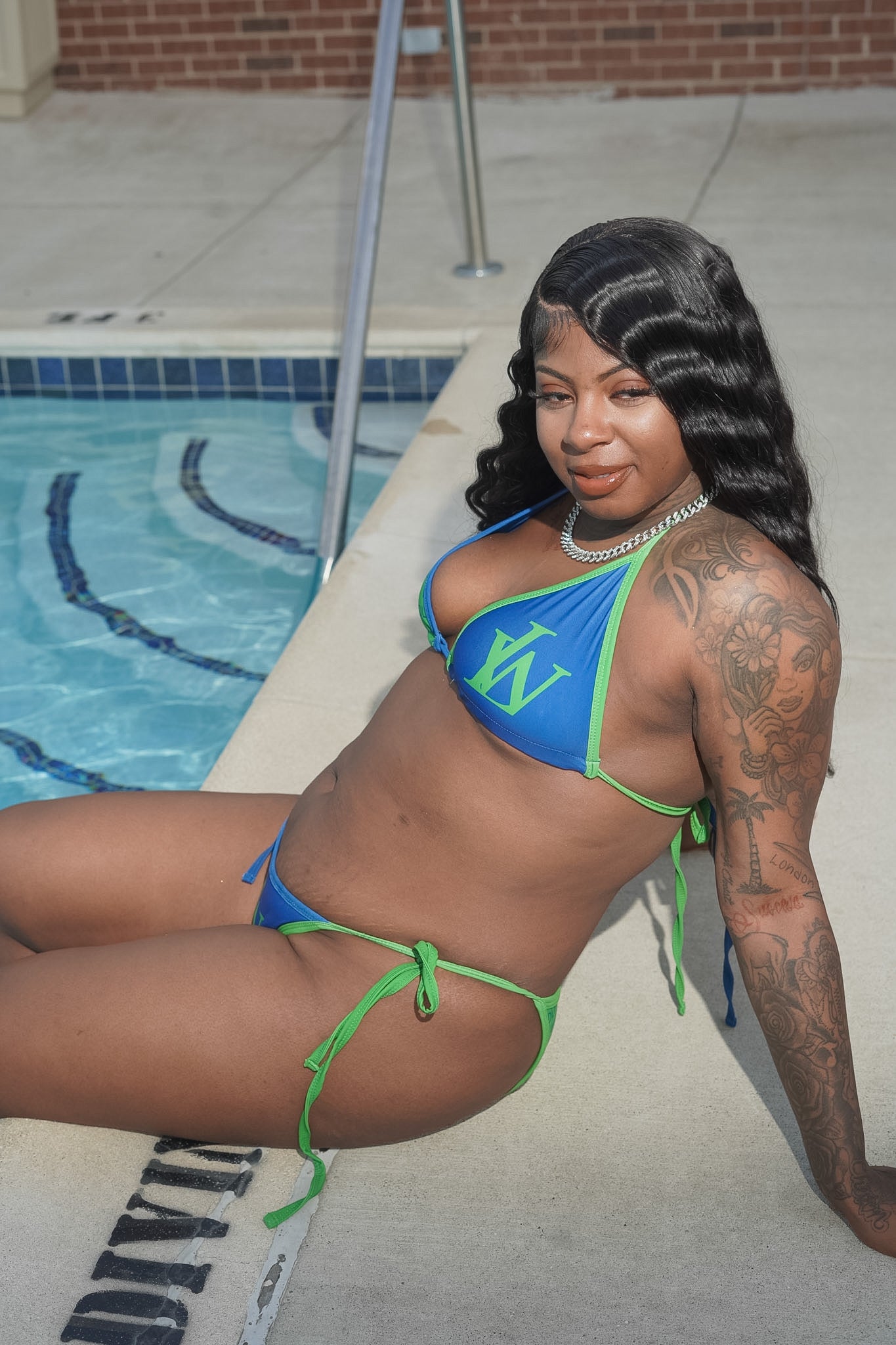 WildLife Bikini Green/Blue