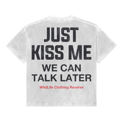 Kiss Me Tee-White