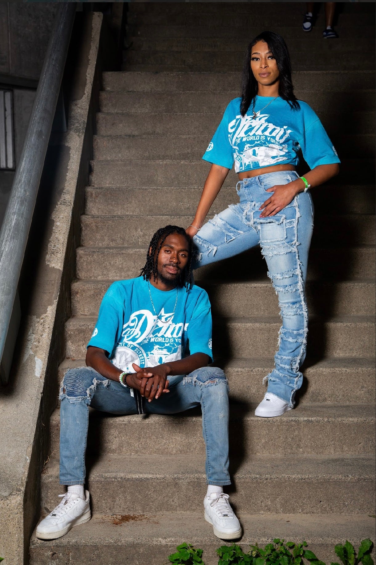 Spirit Of Detroit Tee -Blue