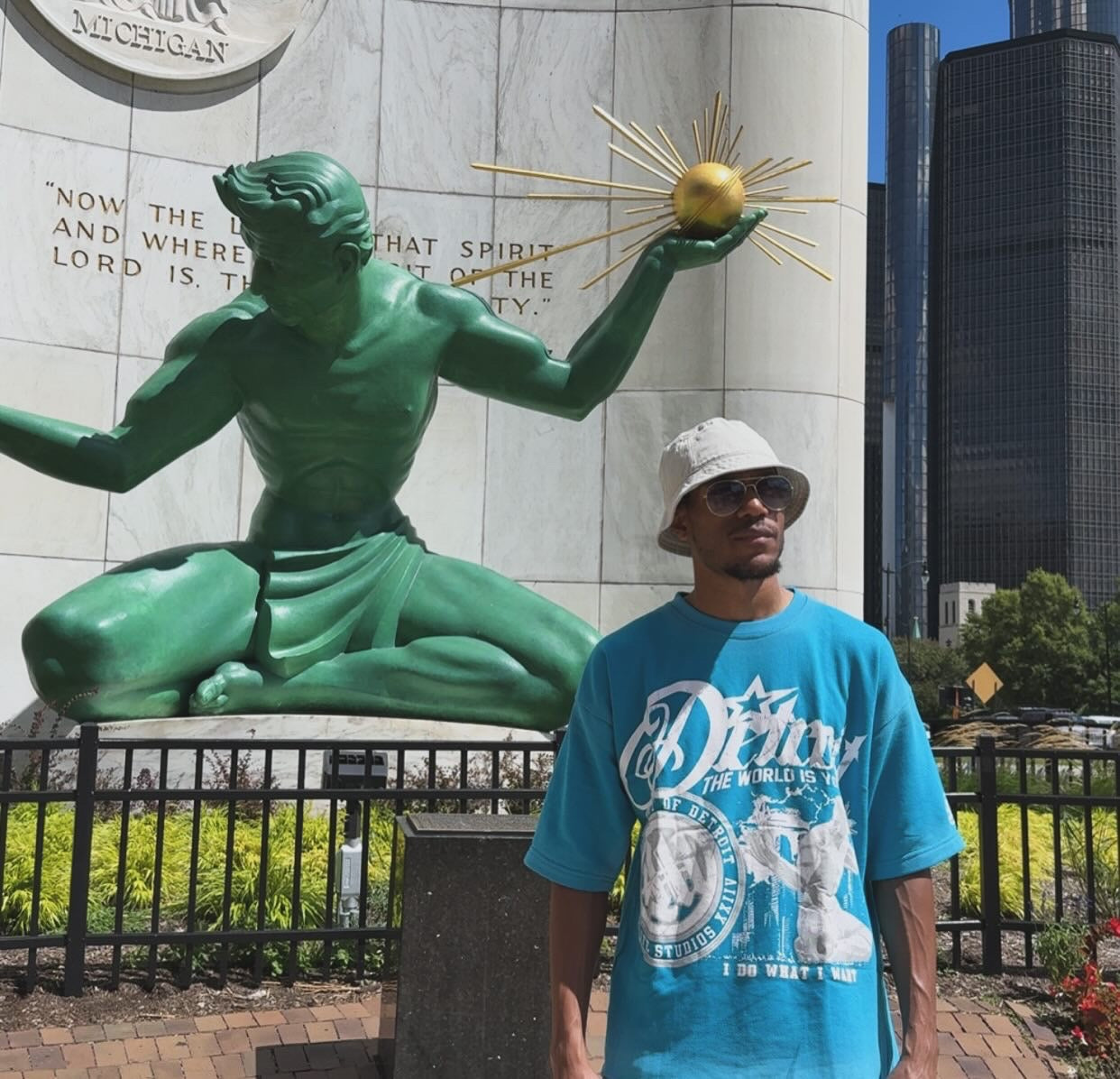 Spirit Of Detroit Tee -Blue