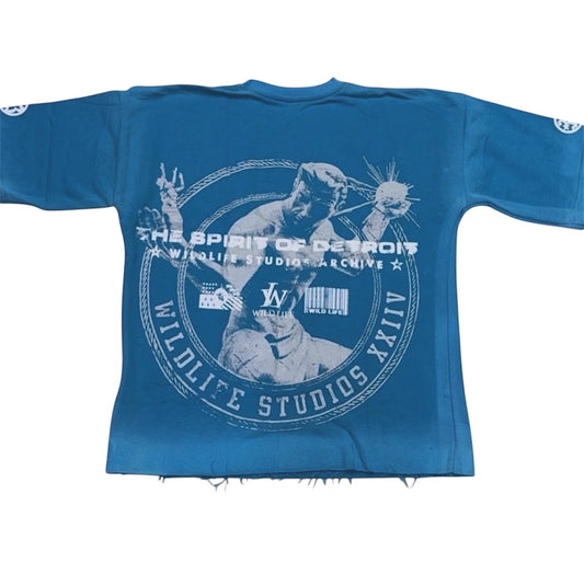 Spirit Of Detroit Tee -Blue